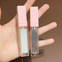 Square LED light lip gloss tube with mirror